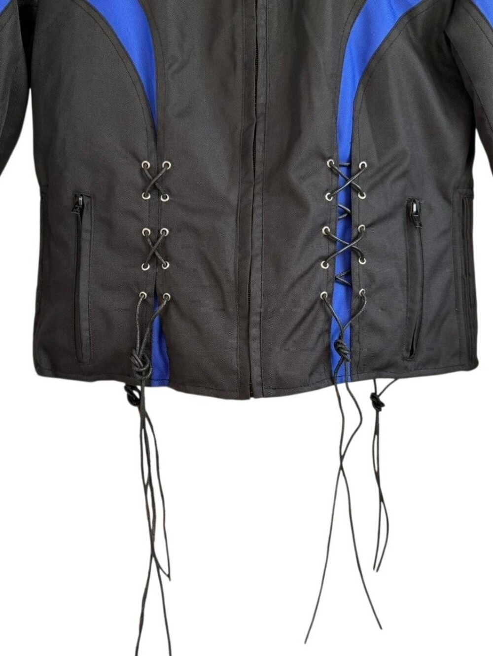 Y2K Vance Leathers Lace Up Motorcycle Jacket Sz XS Womens - Picture 4 of 7